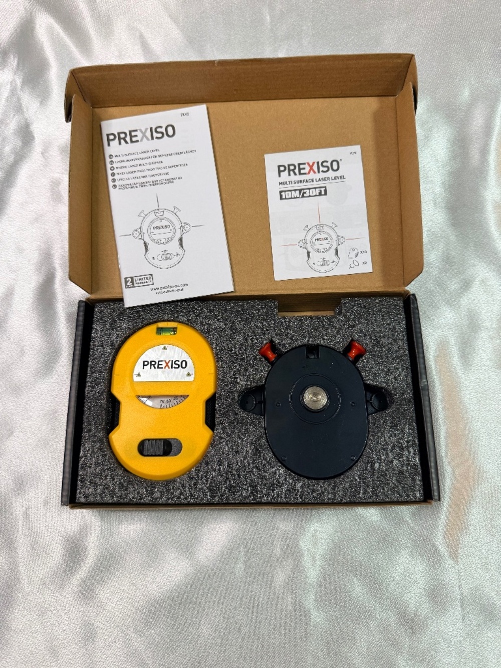 PREXISO PLV2 Multi Surface Laser Level 30FT / 10M w Mount & Box